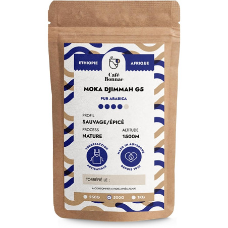 Café Bonnac Éthiopie Djimmah 500 g : notre avis 100 % Arabica