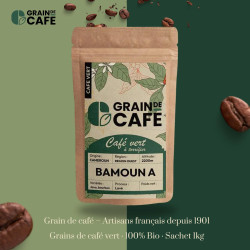 Graindecafé Café Vert Cameroun Bamoun 1 kg : à torréfier soi-même