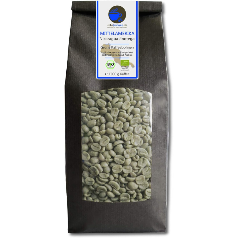 Rohebohnen Café Vert Bio Nicaragua Jinotega : à torréfier