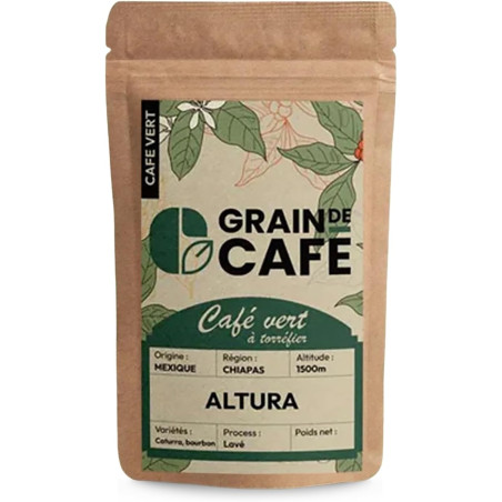 Graindecafé Café Vert Mexique Altura 1 kg : à torréfier soi-même