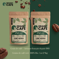 Graindecafé Café Vert Congo Lac Kivu 1 kg : à torréfier soi-même