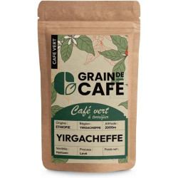 Graindecafé Café Vert Éthiopie Moka Yirgacheffe 1 kg : à torréfier soi-même