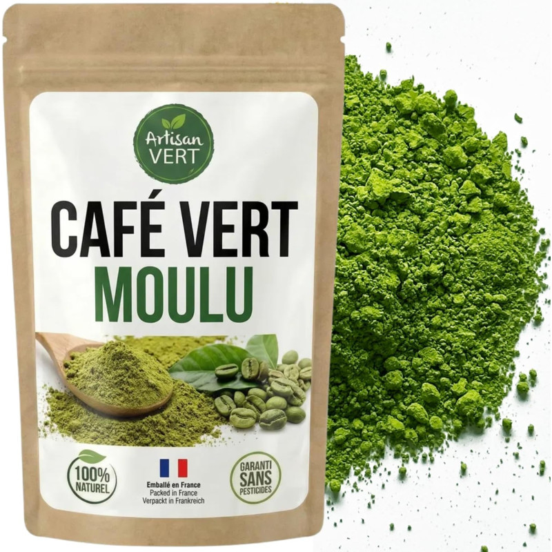 ADV Café Vert Moulu 250 g : café cru aux saveurs végétales