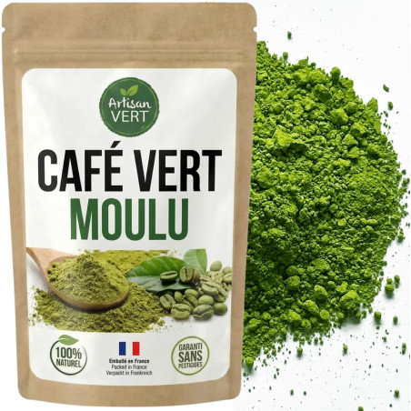ADV Café Vert Moulu 250 g : café cru aux saveurs végétales