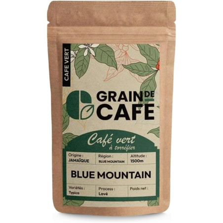 Graindecafé Café Vert Jamaïque Blue Mountain 1 kg : à torréfier soi-même