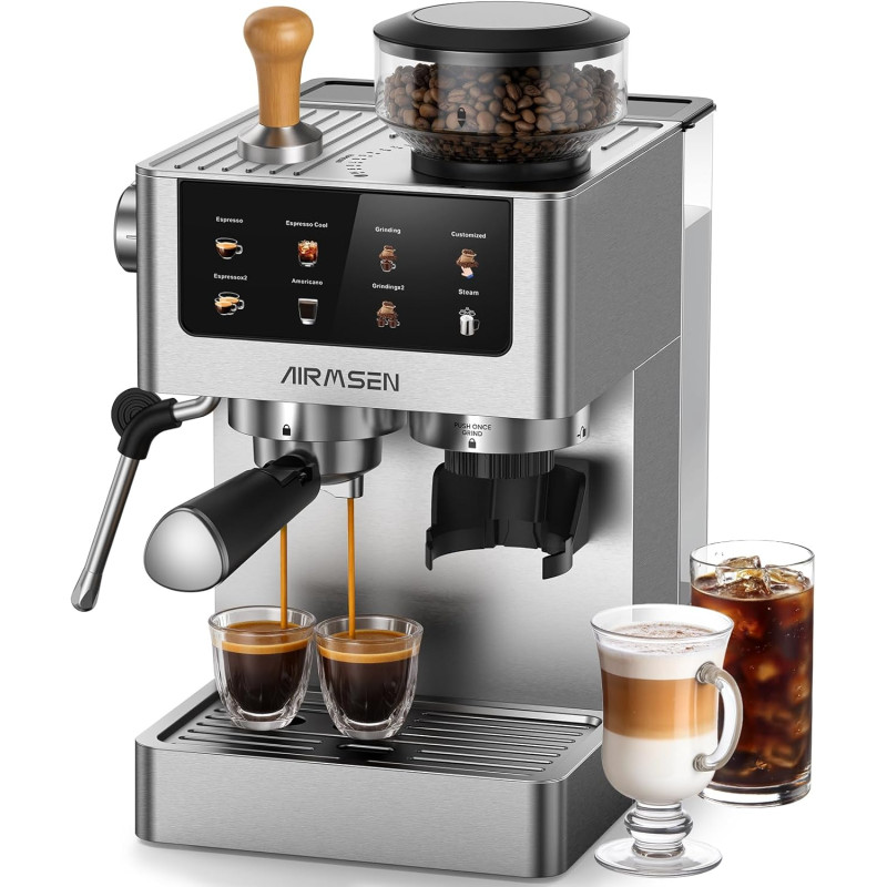 AIRMSEN Espresso 20 Bar avec Broyeur, notre avis