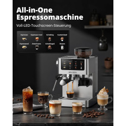 AIRMSEN Espresso 20 Bar avec Broyeur, notre avis