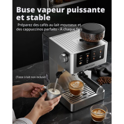 AIRMSEN Espresso 20 Bar avec Broyeur, notre avis