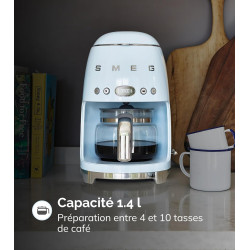 Smeg DCF02WHEU Cafetière Filtre Design, notre avis